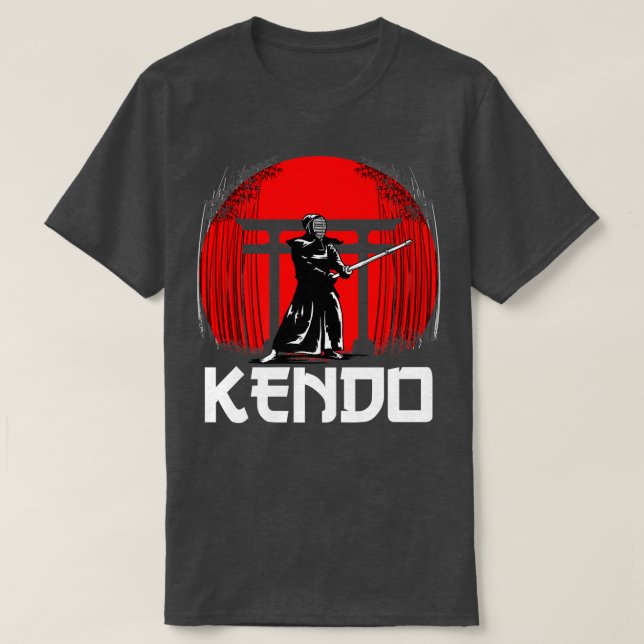 Camiseta Gran Kendo Samurai Design Japan Warrior Sword (2) (Diseño del anverso)