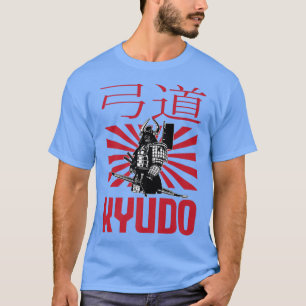 Camiseta Gran Kyudo Samurai Diseño Arco de Bandera Japonesa