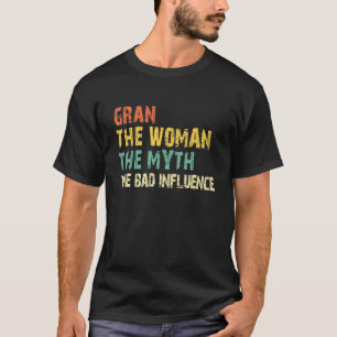 Camiseta Gran La Mujer El Mito La Mala Influencia Vintage