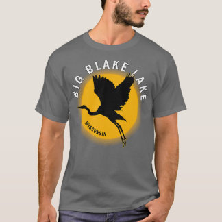 Camiseta Gran lago Blake en Wisconsin Heron Sunrise