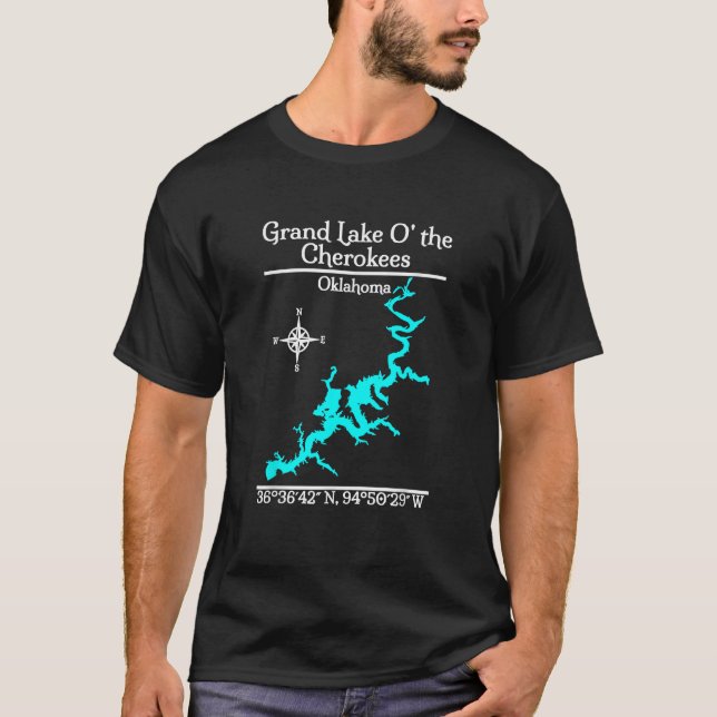 Camiseta Gran lago de los Cherokees Oklahoma (Anverso)