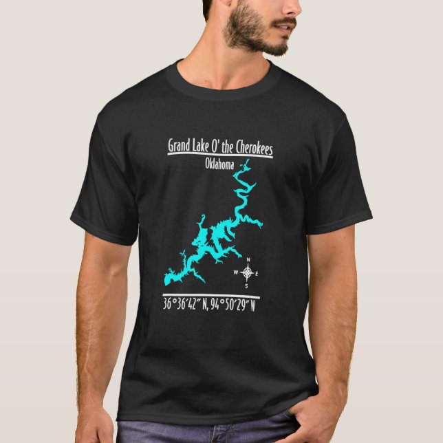 Camiseta Gran Lago de los Cherokees - Oklahoma_1 (Anverso)