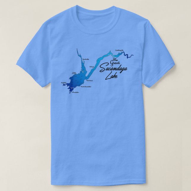 Camiseta Gran Lago Sacandaga NY (Diseño del anverso)