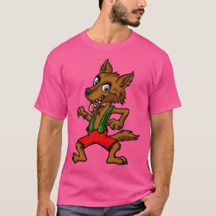 Camiseta Gran Lobo Malo Tres Cerdos Lazy Vestido Halloween