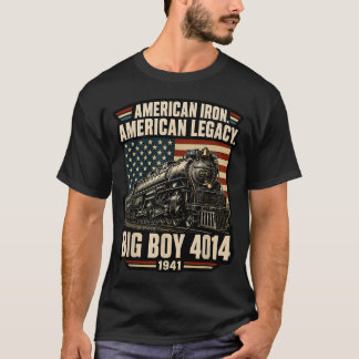 Camiseta Gran Locomotora de Vapor Big Boy 4014 Americana Vi