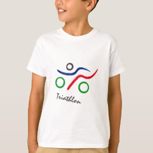 Camiseta Gran logotipo de Triatlón