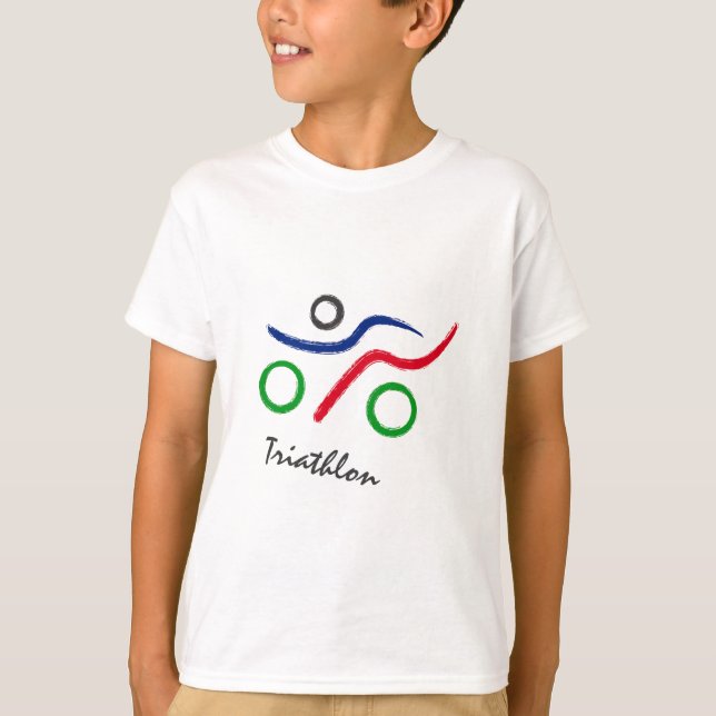 Camiseta Gran logotipo de Triatlón (Anverso)