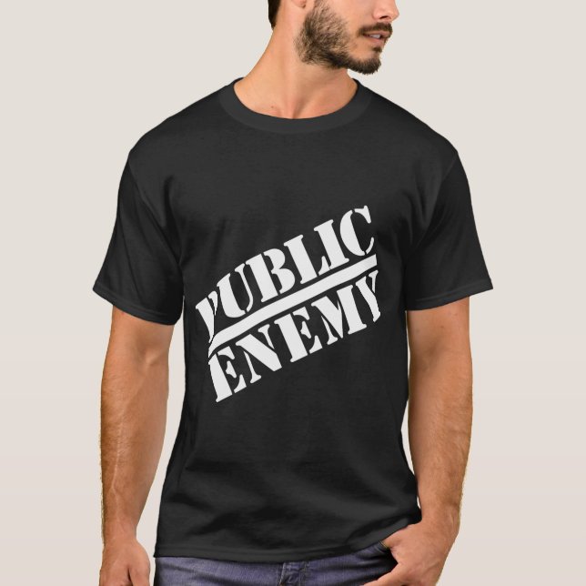 Camiseta Gran Logotipo oficial del enemigo público (Anverso)
