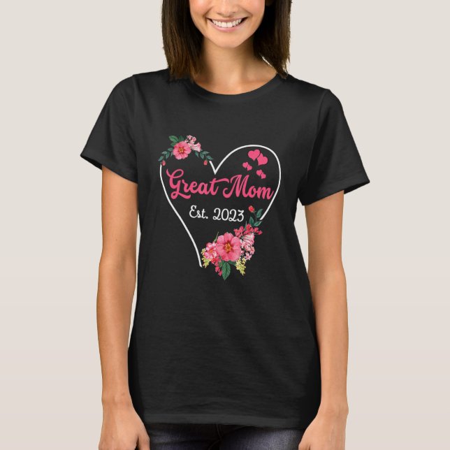 Camiseta Gran Mamá A La Abuela Invitación De Embarazo 2023 (Anverso)