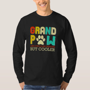 Camiseta Gran Mano Como Un Abuelo Regular Pero Perro Frío