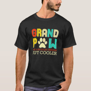 Camiseta Gran Mano Como Un Abuelo Regular Pero Perro Frío