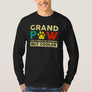 Camiseta Gran Mano Como Un Abuelo Regular Pero Perro Frío 3