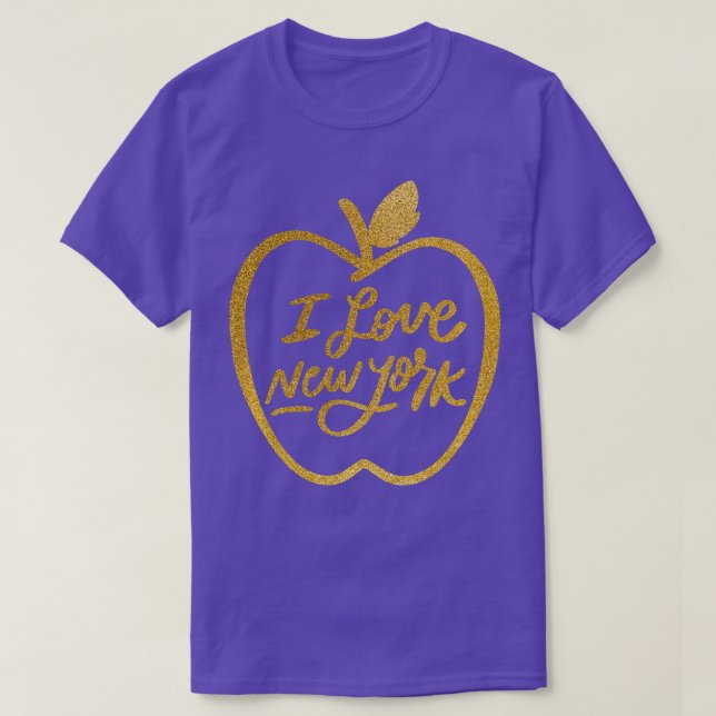 Camiseta Gran Manzana que amo los recuerdos de Nueva York L (Diseño del anverso)