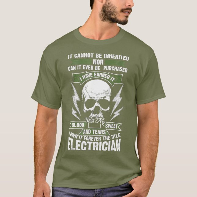 Camiseta Gran meme de la Unión del regalo de Electricista d (Anverso)