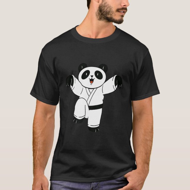 Camiseta Gran Mial Panda Bear Karate Kungfu (Anverso)
