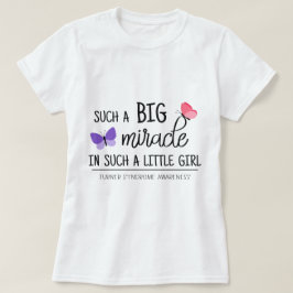 Camiseta Gran milagro conciencia del síndrome de Turner