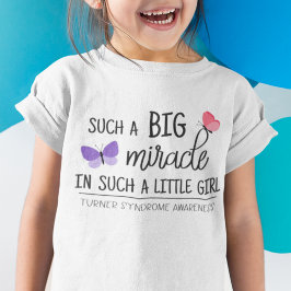 Camiseta Gran milagro conciencia del síndrome de Turner