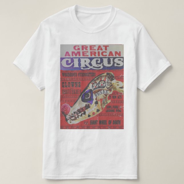 Camiseta Gran monstruo americano del circo (Diseño del anverso)