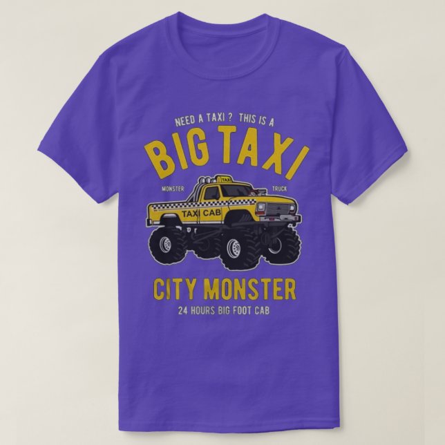 Camiseta Gran monstruo de la ciudad de los Taxi (Diseño del anverso)