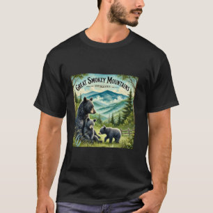 Camiseta Gran Montañas Smokey Madre del oso negro y cubo