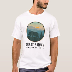 Camiseta Gran Montañas Smoky Parque Nacional Retro Bear Gra