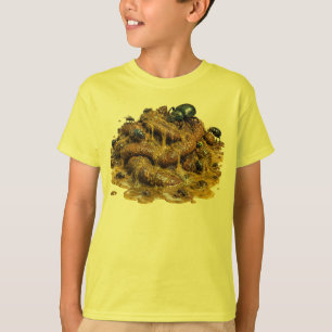 Camiseta Gran Montón de Excremento Cubierto de Bichos