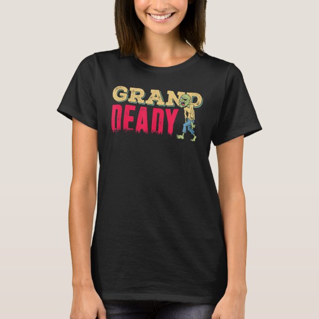 Camiseta Gran Muerte de Halloween Grandad Zombie (Anverso)