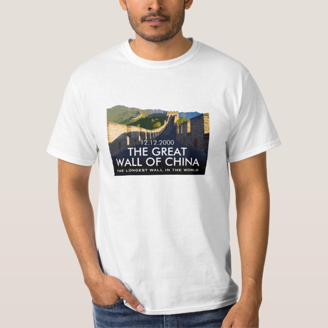 Camiseta Gran Muralla personalizada de China conmemorativa (Anverso)