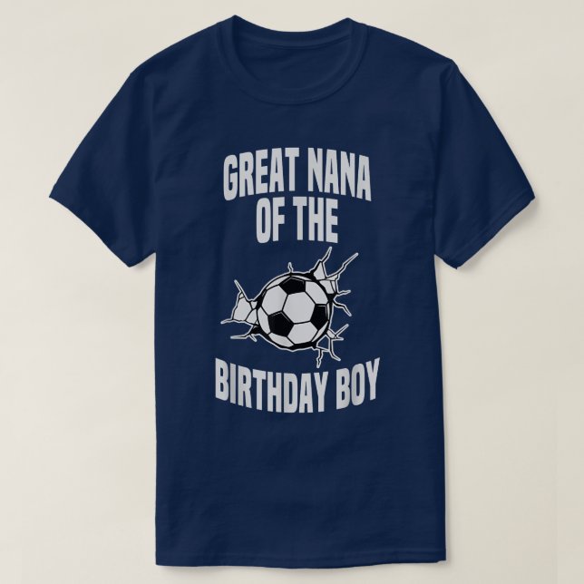 Camiseta Gran Nana del equipo de fútbol de cumpleaños Bday  (Diseño del anverso)