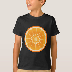 Camiseta Gran Naranja en rodajas de vestuario lindo Fruta F