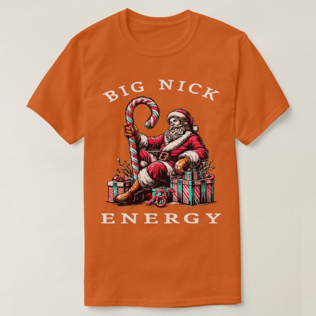 Camiseta Gran Nick Energy Funny Santa Navidades 2 (Diseño del anverso)