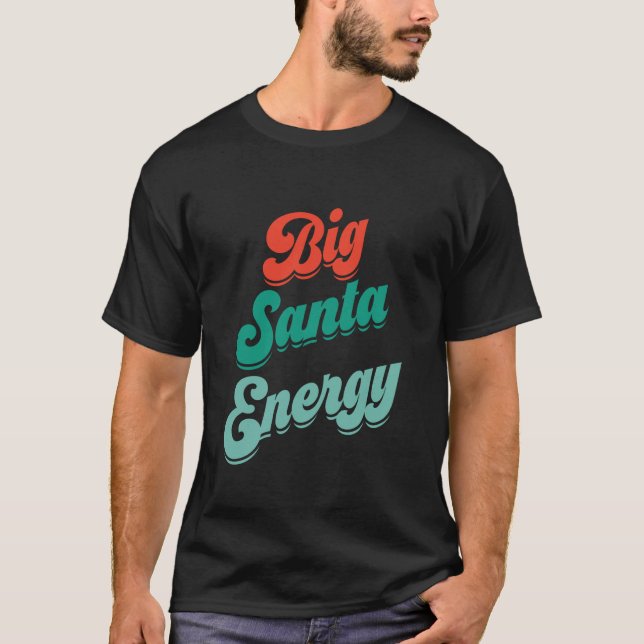 Camiseta Gran Nick Energy Graciosa Santa Shirt Para Los Hom (Anverso)