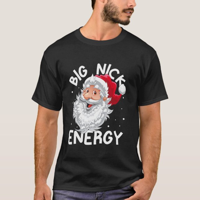 Camiseta Gran Nick Energy Navidades Santa Xmas Hombres Dive (Anverso)