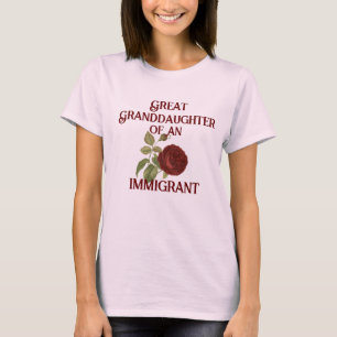 Camiseta Gran nieta de un inmigrante (personalizable)