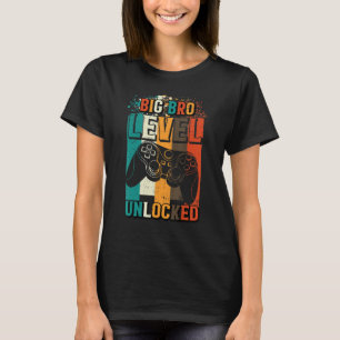 Camiseta Gran Nivel De Bro Desbloqueado Vintage Gamer Pront