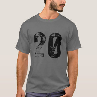 Camiseta Gran Número 20 Para Los 20 Años De Edad 1