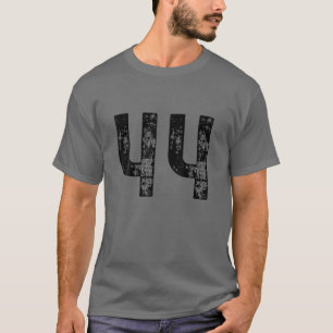 Camiseta Gran Número 44 Para El 44º Cumpleaños Cuarenta Y C