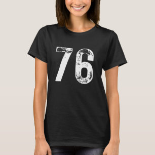 Camiseta Gran número 76 para el cumpleaños 76 de K Pop Merc