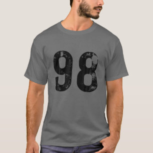 Camiseta Gran Número 98 Para El Cumpleaños Noventa Y Ocho M