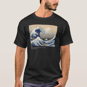 Camiseta Gran ola de arte marino japonés frente a Kanagawa,