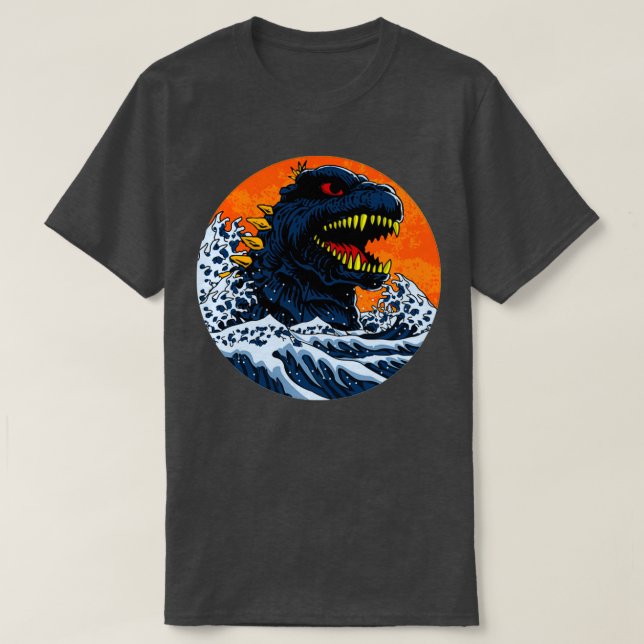 Camiseta Gran ola de monstruos (Diseño del anverso)