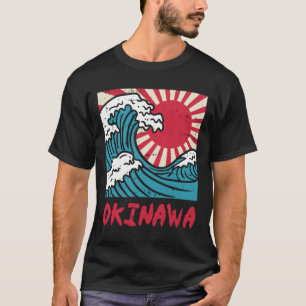 Camiseta Gran ola de Okinawa Kanigawa Marcial japonés