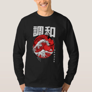 Camiseta Gran ola de pescado de Kanagawa