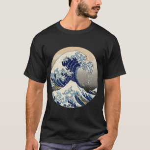 Camiseta Gran ola de pintura japonesa Kanagawa