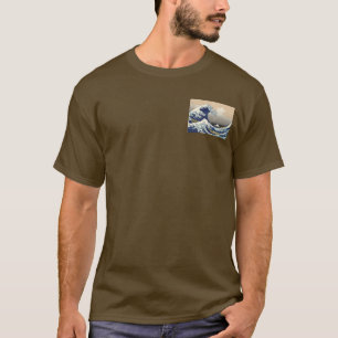 Camiseta Gran ola de pintura japonesa Kanagawa