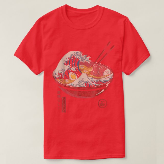 Camiseta Gran ola de Ramen (Diseño del anverso)