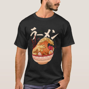 Camiseta Gran Ola De Ramen Japón Tsunami Noodle Soul Art