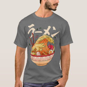 Camiseta Gran ola de Ramen Kanagawa - fideos japoneses Ud.