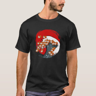 Camiseta Gran Ola De Shiba Inu Perro Japonés Akita Kanagaw
