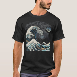 Camiseta Gran ola del gráfico japonés Kanagawa Hokusai